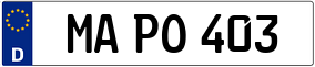 Trailer License Plate